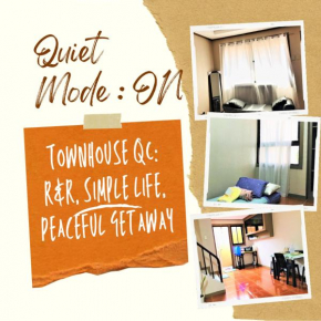 Townhouse QC- R&R, Simple life, Peaceful getaway for backpackers, couples and small group
